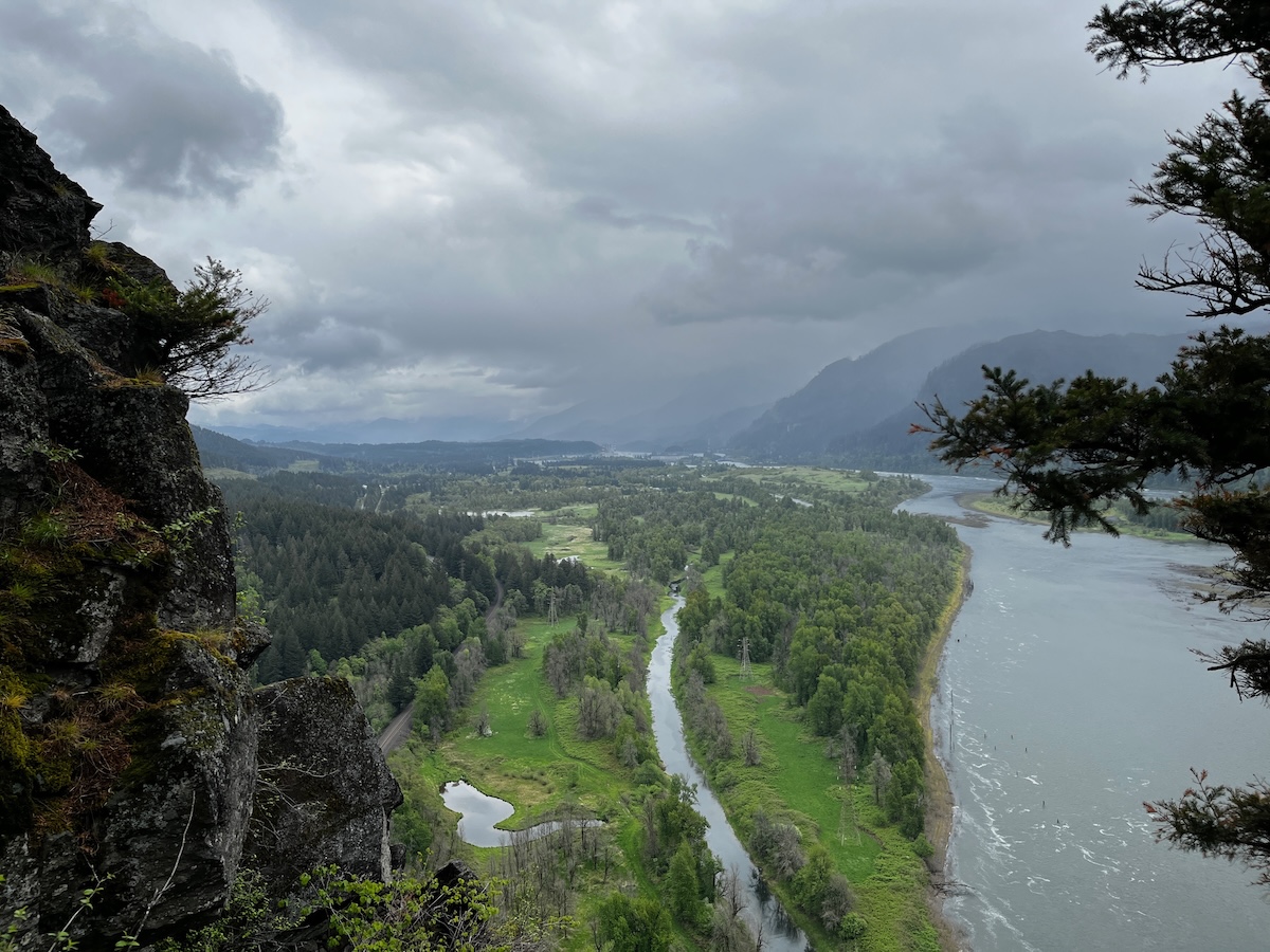 Photo from a recent Washington hike about half way up Beacon Rock state park